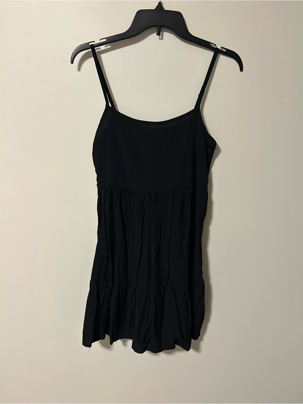 Black Spaghetti Strap Babydoll Dress